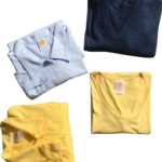 Cardigans, blusas e camisetas para uniformes femininos e casuais