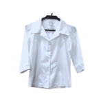 Camisa social branca feminina com corte clássico