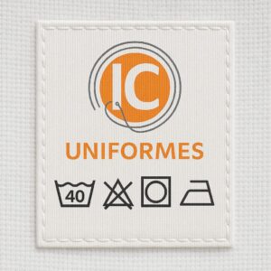 Etiqueta de composição IC Uniformes